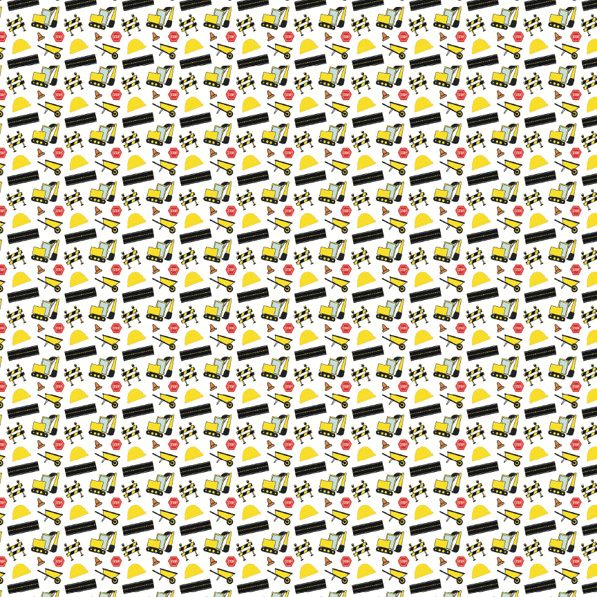 Itty Bitty Construction Site Pattern Acrylic Sheets - CMB Pattern Acrylic